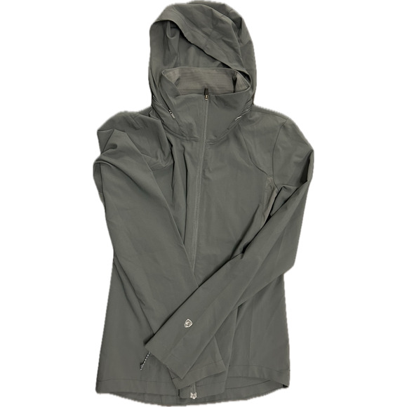 Kuhl Women's Bandita Lightweight Front Zip Jacket Gray Stowable Hood UPF 50 Sz S - Picture 2 of 14